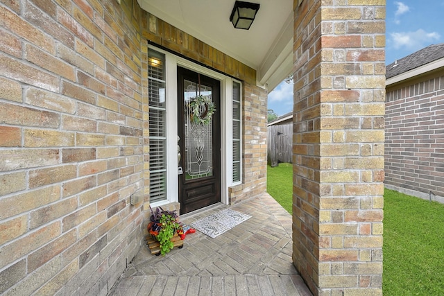 3902 Cary Creek Dr, Baytown, TX 77521 - entrance to property featuring brick siding
