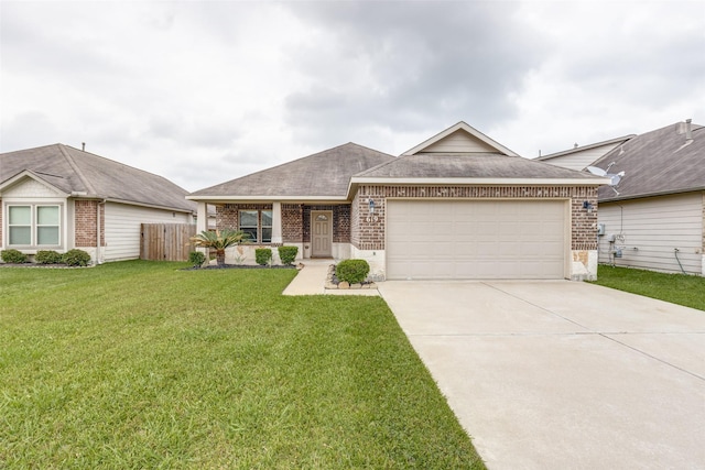 619 Palo Alto Ct, Rosharon, TX 77583 - single story home featuring brick siding, a garage, concrete driveway, and roof with shingles