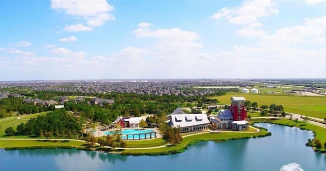 28618 Monarch Cliffs Dr, Fulshear, TX 77441 - drone / aerial view of a nearby body of water and a pool
