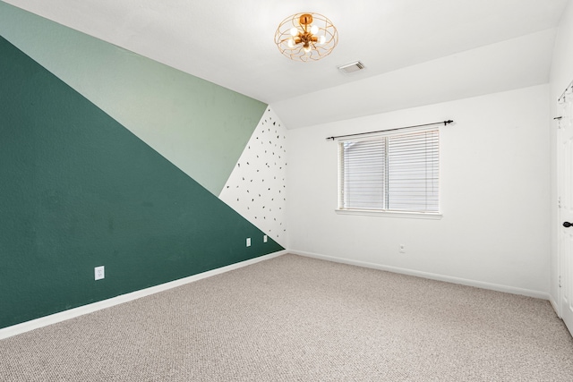 3815 Griffin Ln, Missouri City, TX 77459 - carpeted empty room featuring baseboards and vaulted ceiling