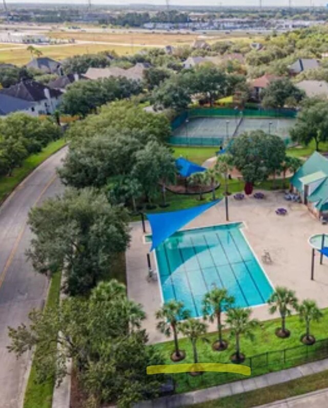 1012 Walnut Pointe, League City, TX 77573 - drone / aerial view of a pool area