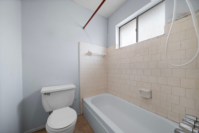 1639 Castle Creek Dr, Missouri City, TX 77489 - full bath featuring toilet, shower / bathtub combination, and tile patterned flooring