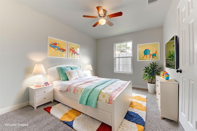 9022 Sultan Dr, Houston, TX 77078 - bedroom with baseboards and ceiling fan