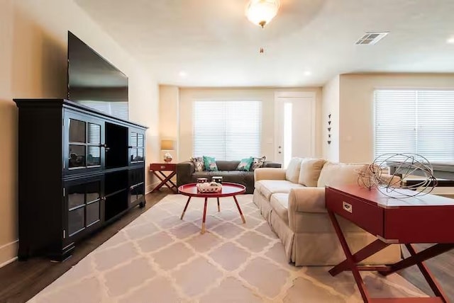 442 William D Fitch, College Station, TX 77845 - living room featuring wood finished floors and recessed lighting