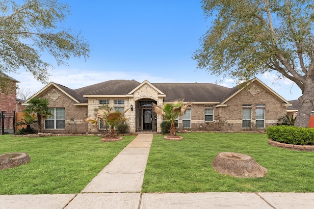 3303 Hickory Knoll Dr, Pearland, TX 77581 - french country inspired facade with stone siding and brick siding