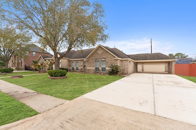 3303 Hickory Knoll Dr, Pearland, TX 77581 - view of front of property featuring an attached garage, concrete driveway, and brick siding
