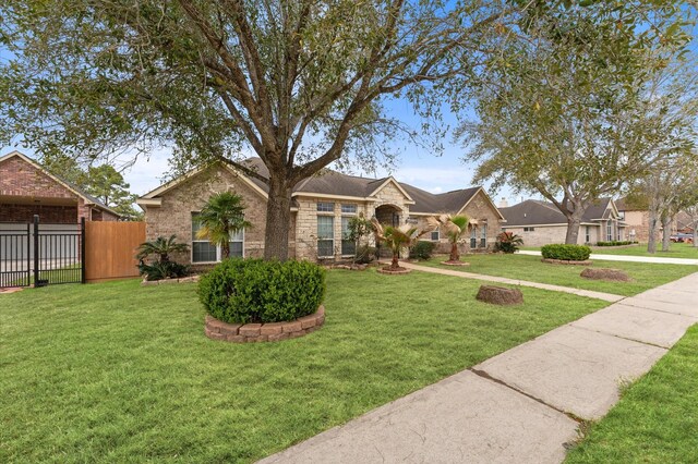3303 Hickory Knoll Dr, Pearland, TX 77581 - ranch-style home with stone siding