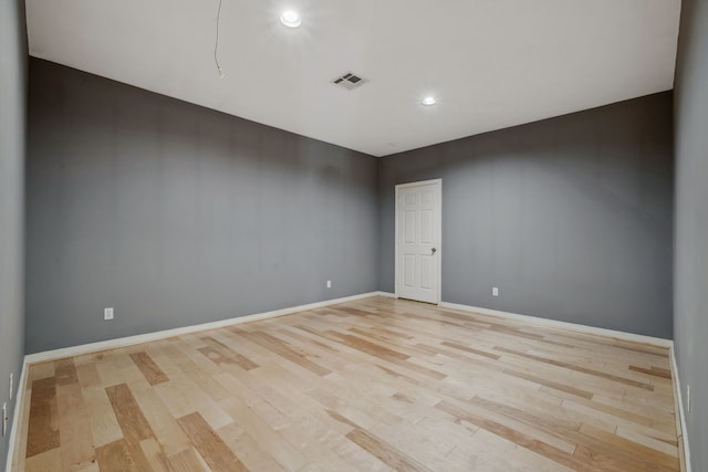 12126 Oak Park Dr, Houston, TX 77070 - spare room with light wood-style floors, recessed lighting, and baseboards