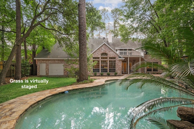 12126 Oak Park Dr, Houston, TX 77070 - view of swimming pool