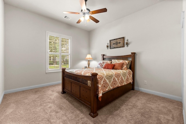 122 Cherry Oak Ln, Montgomery, TX 77316 - bedroom featuring carpet flooring, baseboards, and ceiling fan