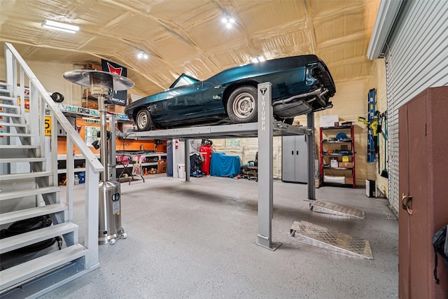 21885 Lost Mdw, New Caney, TX 77357 - basement featuring stairs