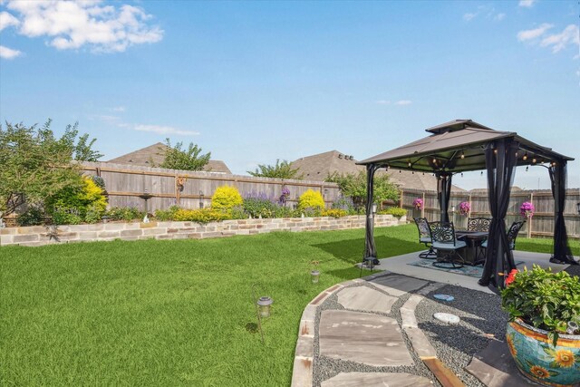 1010 Old Vine Rd, Brenham, TX 77833 - view of yard with a gazebo and a patio