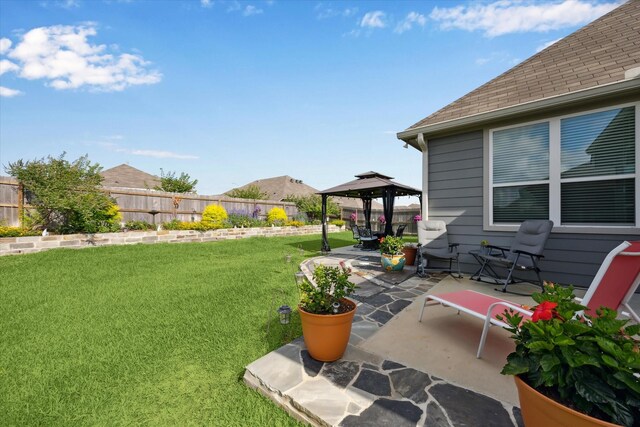 1010 Old Vine Rd, Brenham, TX 77833 - view of yard with a gazebo and a patio