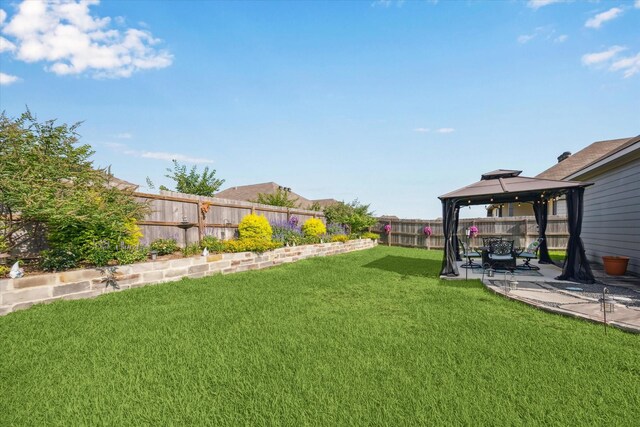 1010 Old Vine Rd, Brenham, TX 77833 - view of yard with a gazebo and a patio
