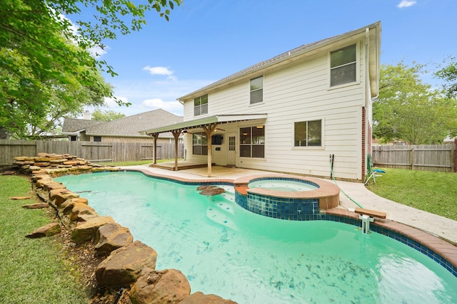 718 Presley Way, Sugar Land, TX 77479 - view of swimming pool with a patio and a pool with connected hot tub