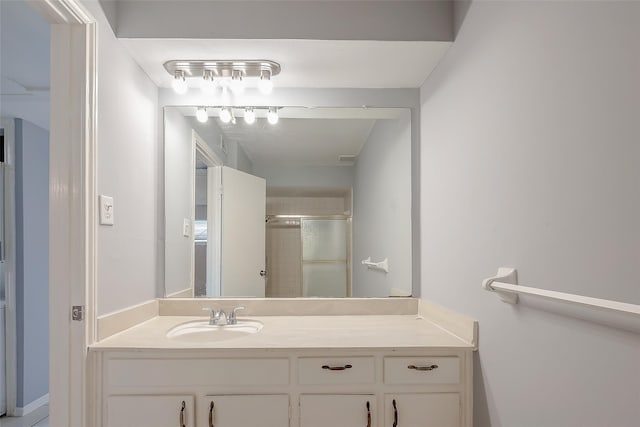 1016 Tri Oaks Ln Unit 92, Houston, TX 77043 - bathroom with vanity and an enclosed shower