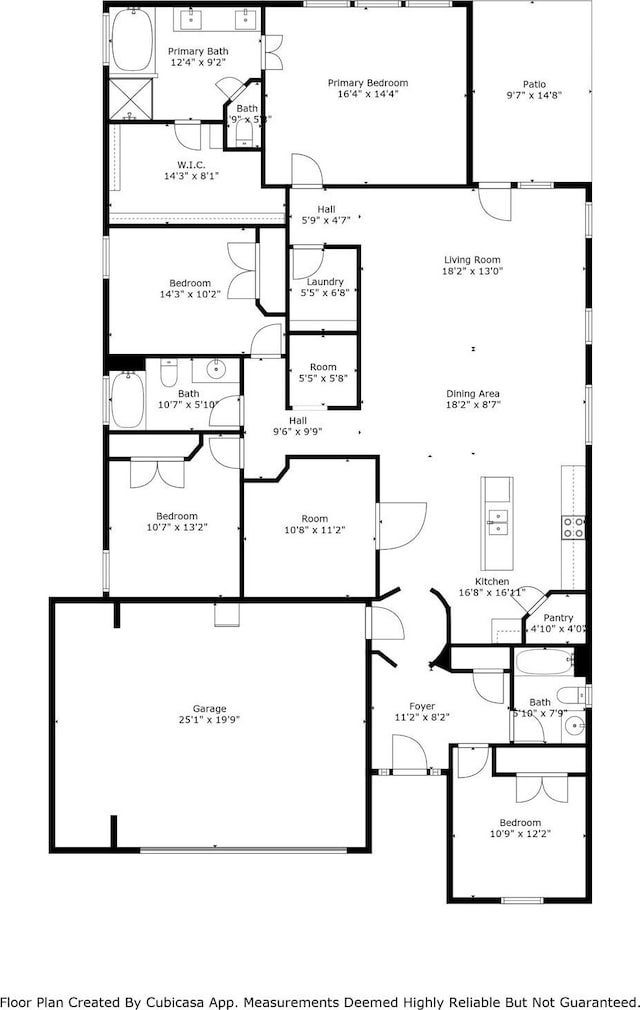 121 N Cadence Hills Loop, Conroe, TX 77318 - view of room layout