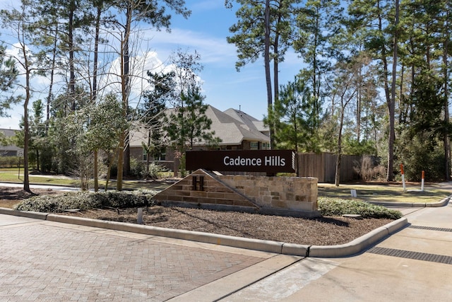 121 N Cadence Hills Loop, Conroe, TX 77318 - view of community / neighborhood sign