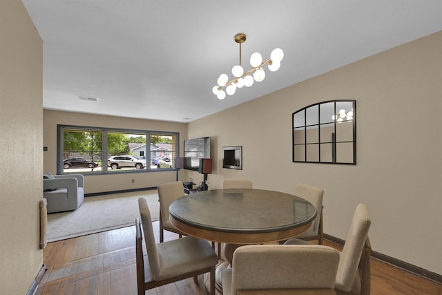 2009 Lamar Dr, Pasadena, TX 77502 - dining space featuring hardwood / wood-style floors and baseboards