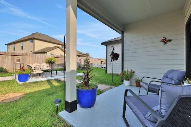 308 Spruce Oak Ln, Waller, TX 77484 - view of patio / terrace with an outdoor hangout area
