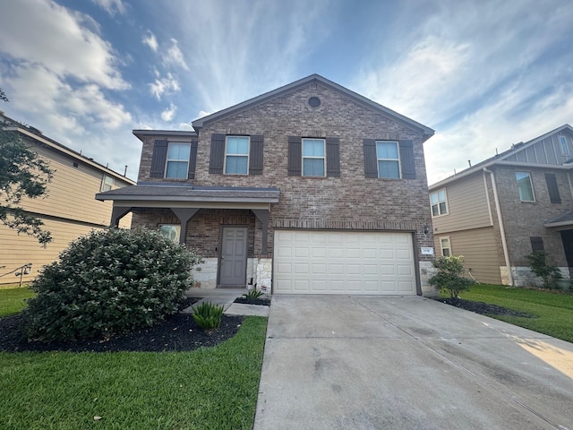 1938 Acaciawood Way, Houston, TX 77051 - traditional home featuring a garage, driveway, and brick siding