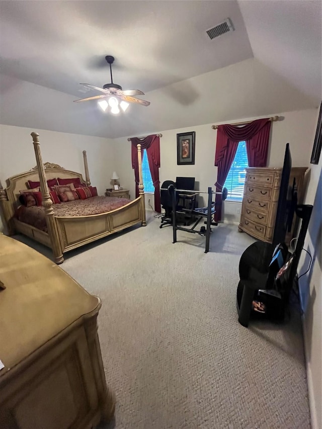 3035 Aspen Hollow Ln, Sugar Land, TX 77479 - carpeted bedroom with ceiling fan and an office area