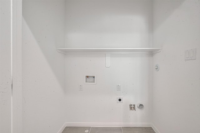 9212 Arvin St, Houston, TX 77028 - washroom with gas dryer hookup, washer hookup, hookup for an electric dryer, and baseboards
