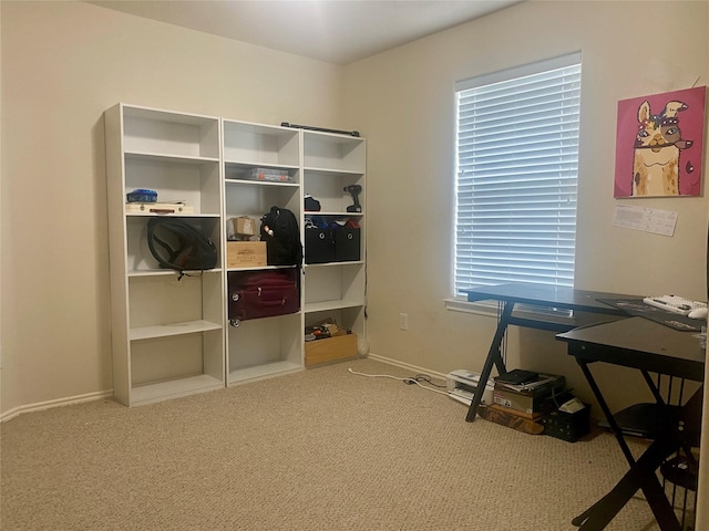 19042 Yaupon Ranch Dr, Cypress, TX 77433 - office area with carpet flooring and baseboards