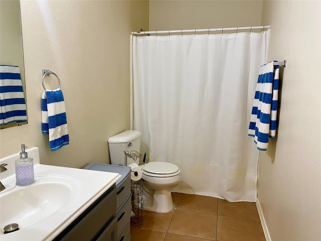 19042 Yaupon Ranch Dr, Cypress, TX 77433 - full bathroom featuring vanity, tile patterned floors, and curtained shower