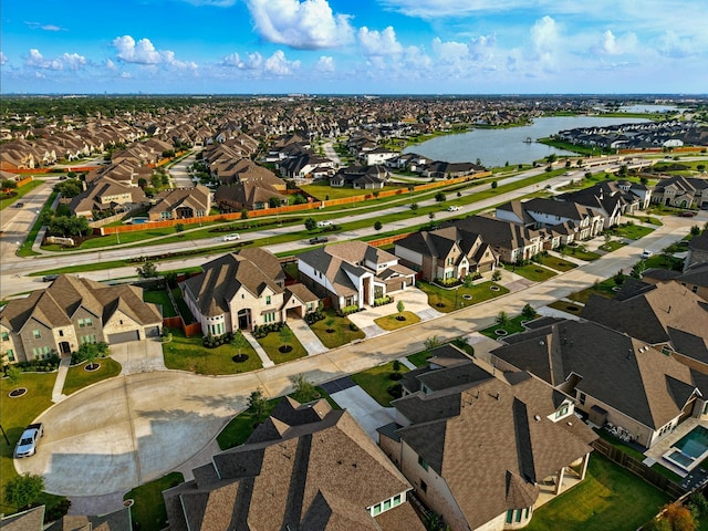 18011 Brazos River Cir, Cypress, TX 77433 - aerial view of property and surrounding area featuring nearby suburban area and a large body of water