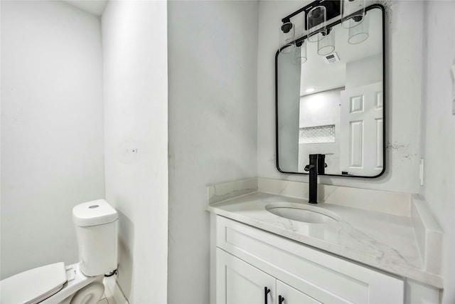 5751 Belmark St, Houston, TX 77033 - half bath featuring toilet and vanity