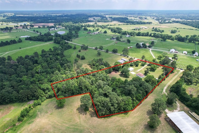 1137 Jones Rd, New Waverly, TX 77358 - view of rural area with property boundaries highlighted
