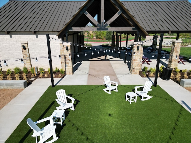 19265 Hazel Firs Ct, Magnolia, TX 77355 - surrounding community with a gazebo and a lawn