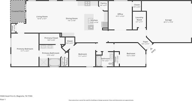 19265 Hazel Firs Ct, Magnolia, TX 77355 - view of property floor plan