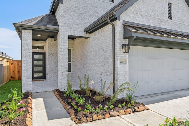 21517 Witham Promenade Ln, Magnolia, TX 77355 - doorway to property with brick siding