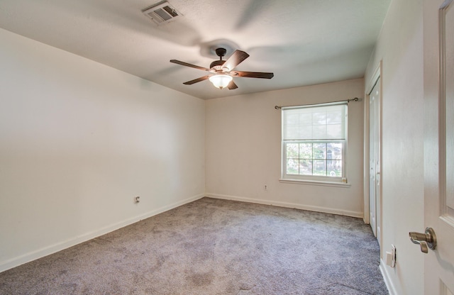 12103 Moorcreek Dr, Houston, TX 77070 - carpeted spare room featuring ceiling fan and baseboards