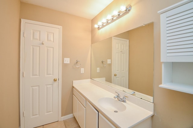 7811 Holly Berry Ct, Cypress, TX 77433 - bathroom featuring vanity and tile patterned flooring