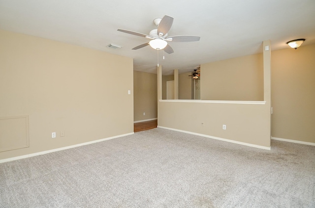 7811 Holly Berry Ct, Cypress, TX 77433 - unfurnished room featuring a ceiling fan, carpet flooring, and baseboards