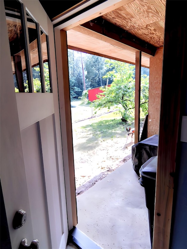 2301 Hines Lake Rd, Coldspring, TX 77331 - doorway with concrete flooring