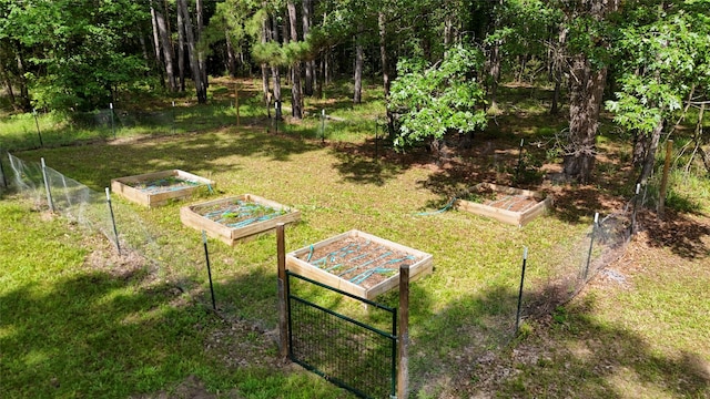 2301 Hines Lake Rd, Coldspring, TX 77331 - view of yard with a vegetable garden