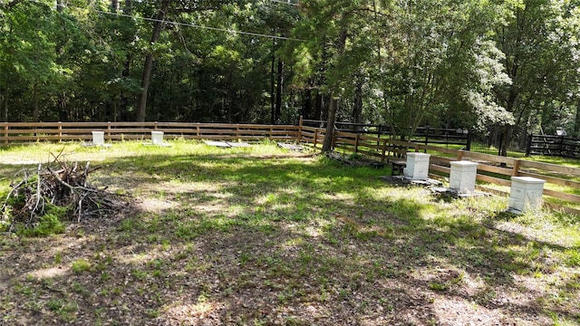 2301 Hines Lake Rd, Coldspring, TX 77331 - view of yard featuring a wooded view
