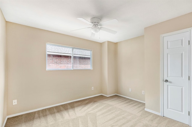 461 Mystic Glen Loop, Houston, TX 77339 - unfurnished room featuring a ceiling fan, light colored carpet, and baseboards