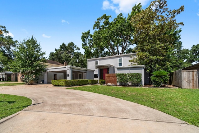 1919 Shadowdale Dr, Houston, TX 77043 - view of front of house with concrete driveway