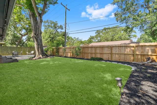 1919 Shadowdale Dr, Houston, TX 77043 - view of yard with a patio