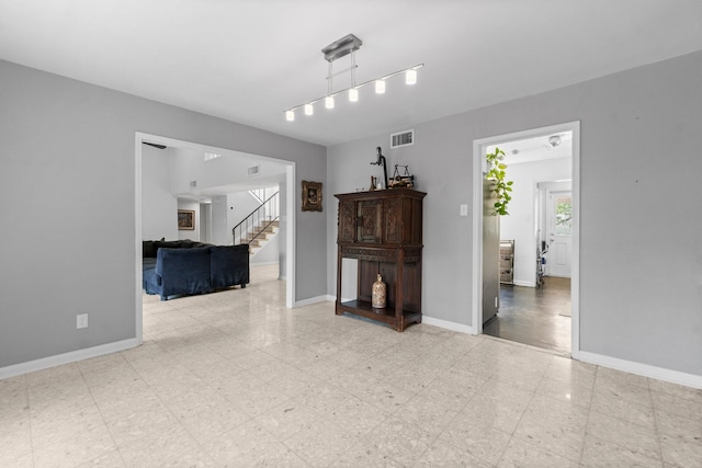 1919 Shadowdale Dr, Houston, TX 77043 - living area featuring stairs and baseboards