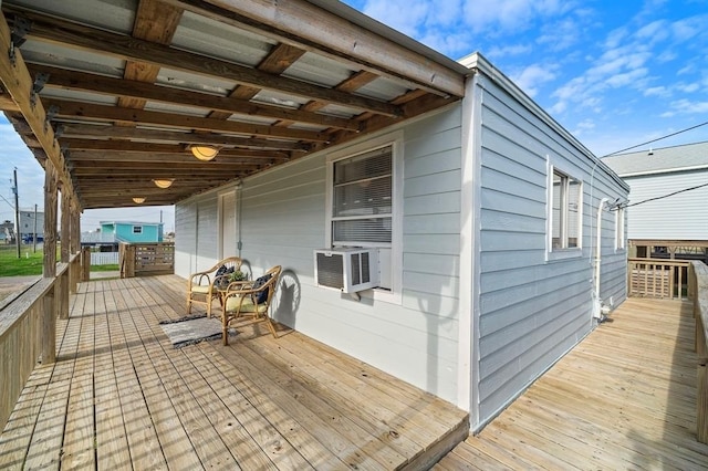 514 Texas, Surfside Beach, TX 77541 - deck featuring cooling unit
