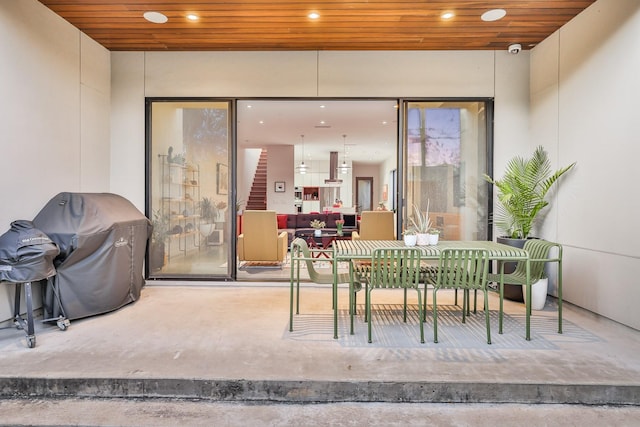 1136 Aurora St, Houston, TX 77009 - view of patio with a grill