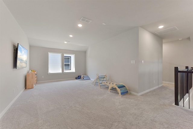5107 Shimmering Brook Ln, Fulshear, TX 77441 - recreation room with carpet flooring, baseboards, and recessed lighting