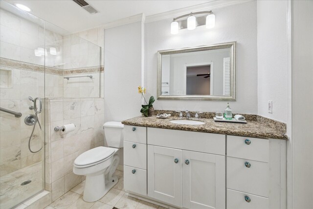 2513 Bering Dr Unit 13, Houston, TX 77057 - full bathroom featuring vanity, toilet, and a stall shower