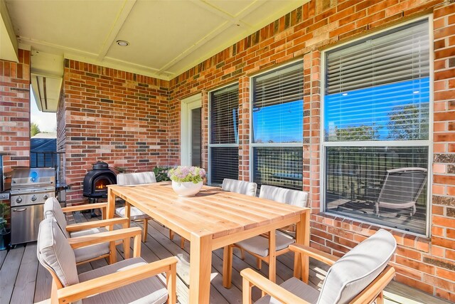 31 Hope Farm Rd, Missouri City, TX 77459 - view of patio with outdoor dining area and a grill